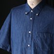 画像15: 「備後」 6オンス ムラデニム 釦ダウン ボク シーAライン ハーフスリーブシャツ【MADE IN JAPAN】『日本製』/ Upscape Audience (15)