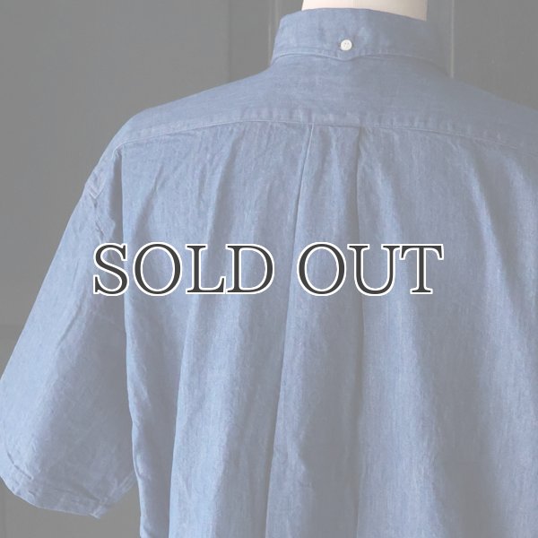 画像16: 「備後」 6オンス ムラデニム 釦ダウン ボク シーAライン ハーフスリーブシャツ【MADE IN JAPAN】『日本製』/ Upscape Audience (16)