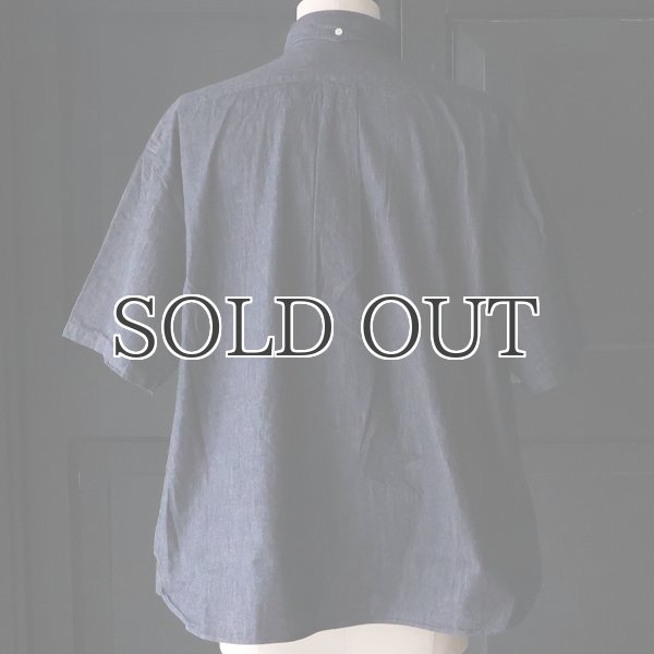 画像9: 「備後」 6オンス ムラデニム 釦ダウン ボク シーAライン ハーフスリーブシャツ【MADE IN JAPAN】『日本製』/ Upscape Audience (9)