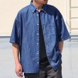 画像3: 「備後」 6オンス ムラデニム 釦ダウン ボク シーAライン ハーフスリーブシャツ【MADE IN JAPAN】『日本製』/ Upscape Audience  (3)