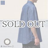 画像: 「備後」 6オンス ムラデニム 釦ダウン ボク シーAライン ハーフスリーブシャツ【MADE IN JAPAN】『日本製』/ Upscape Audience 