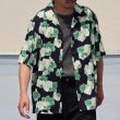 画像2: 「丹後」 ライトアムンゼン(梨地) ジャパニーズ カスリライクプリント オープンカラー ハーフスリーブシャツ【MADE IN JAPAN】『日本製』/ Upscape Audience (2)