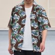 画像2: 「丹後」 ライトアムンゼン(梨地) ジャパニーズ カスリライクプリント オープンカラー ハーフスリーブシャツ【MADE IN JAPAN】『日本製』/ Upscape Audience (2)