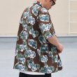 画像4: 「丹後」 ライトアムンゼン(梨地) ジャパニーズ カスリライクプリント オープンカラー ハーフスリーブシャツ【MADE IN JAPAN】『日本製』/ Upscape Audience (4)