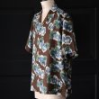 画像7: 「丹後」 ライトアムンゼン(梨地) ジャパニーズ カスリライクプリント オープンカラー ハーフスリーブシャツ【MADE IN JAPAN】『日本製』/ Upscape Audience (7)