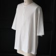 画像3: 「和歌山」ラフィー天竺 （5.5オンス）ハーフスリーブ スリーピングヘンリー Tシャツ【MADE IN JAPAN】『日本製』/ Upscape Audience (3)