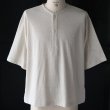 画像4: 「和歌山」ラフィー天竺 （5.5オンス）ハーフスリーブ スリーピングヘンリー Tシャツ【MADE IN JAPAN】『日本製』/ Upscape Audience (4)