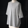 画像7: 「和歌山」ラフィー天竺 （5.5オンス）ハーフスリーブ スリーピングヘンリー Tシャツ【MADE IN JAPAN】『日本製』/ Upscape Audience (7)