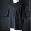 画像9: 「和歌山」ラフィー天竺 （5.5オンス）ハーフスリーブ スリーピングヘンリー Tシャツ【MADE IN JAPAN】『日本製』/ Upscape Audience (9)