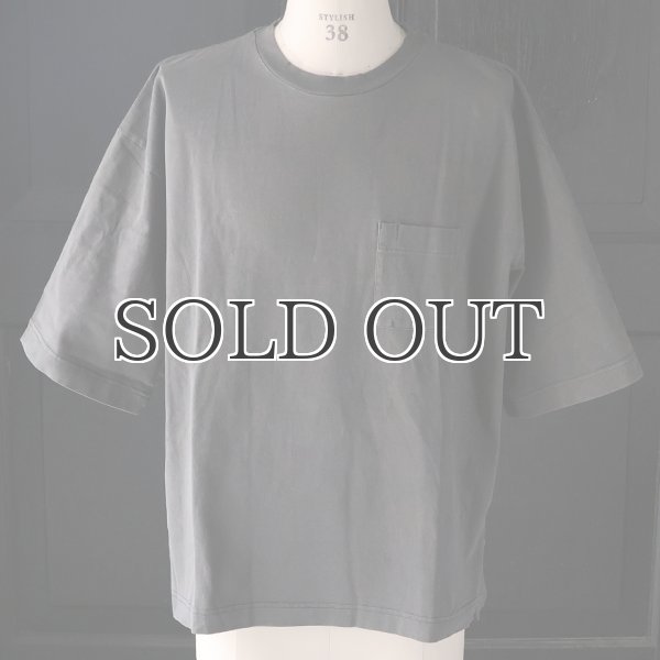 画像19: ピグメント 米綿（USAコットン）16/-天竺（8.45オンス）グラスポケ付き クルーネック ハーフスリーブ ボクシー Tシャツ / Audience (19)