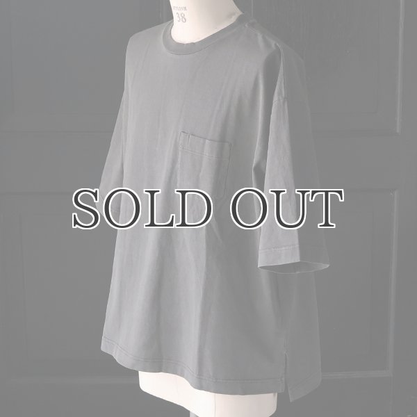 画像20: ピグメント 米綿（USAコットン）16/-天竺（8.45オンス）グラスポケ付き クルーネック ハーフスリーブ ボクシー Tシャツ / Audience (20)