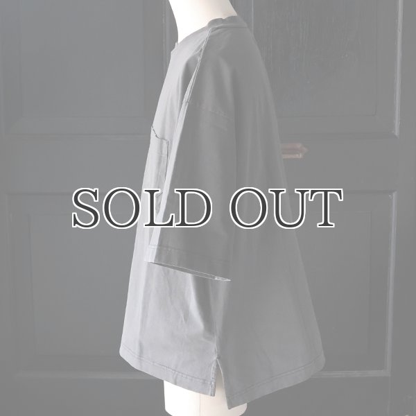 画像21: ピグメント 米綿（USAコットン）16/-天竺（8.45オンス）グラスポケ付き クルーネック ハーフスリーブ ボクシー Tシャツ / Audience (21)