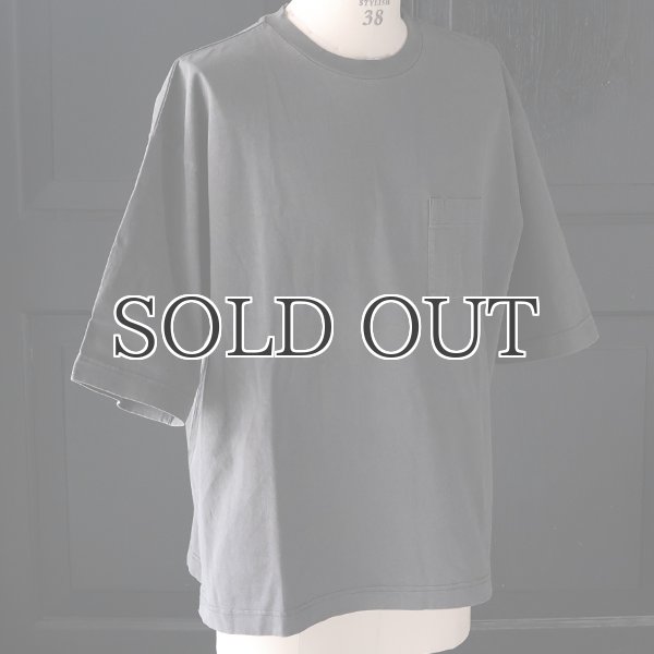 画像23: ピグメント 米綿（USAコットン）16/-天竺（8.45オンス）グラスポケ付き クルーネック ハーフスリーブ ボクシー Tシャツ / Audience (23)