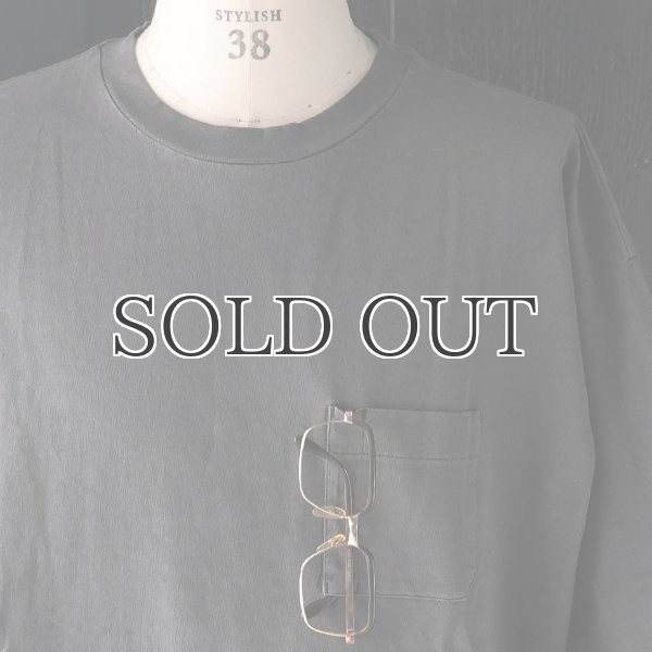 画像24: ピグメント 米綿（USAコットン）16/-天竺（8.45オンス）グラスポケ付き クルーネック ハーフスリーブ ボクシー Tシャツ / Audience (24)