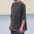 画像7: ピグメント 米綿（USAコットン）16/-天竺（8.45オンス）グラスポケ付き クルーネック ハーフスリーブ ボクシー Tシャツ / Audience (7)
