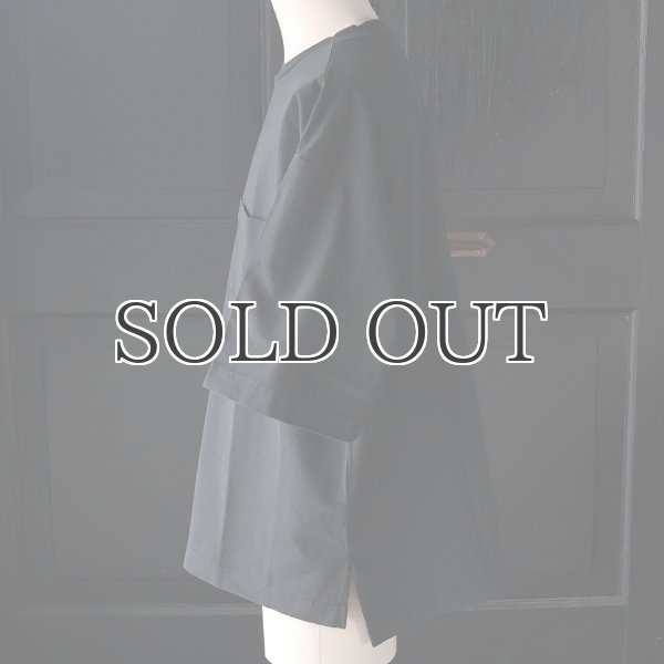 画像18: ピグメント 米綿（USAコットン）16/-天竺（8.45オンス）グラスポケ付き クルーネック ハーフスリーブ ボクシー Tシャツ / Audience (18)