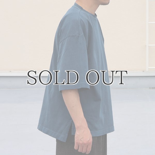 画像5: ピグメント 米綿（USAコットン）16/-天竺（8.45オンス）グラスポケ付き クルーネック ハーフスリーブ ボクシー Tシャツ / Audience (5)