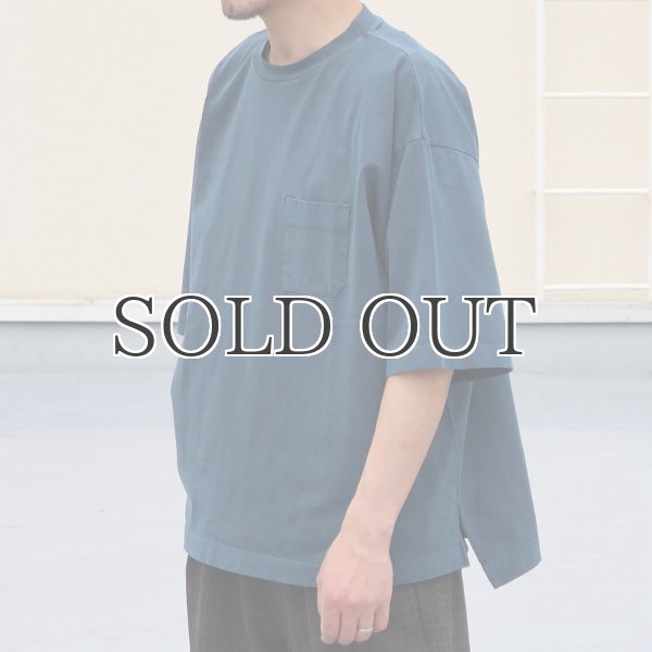 画像6: ピグメント 米綿（USAコットン）16/-天竺（8.45オンス）グラスポケ付き クルーネック ハーフスリーブ ボクシー Tシャツ / Audience (6)