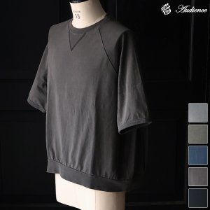 画像: ピグメント 米綿 (USAコットン) 16/-天竺 ( 8.45オンス) ガゼットクルーネック ラグラン ハーフスリーブ バルーン Tシャツ / Audience