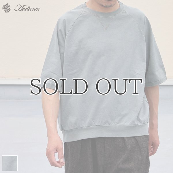 画像1: ピグメント 米綿 (USAコットン) 16/-天竺 ( 8.45オンス) ガゼットクルーネック ラグラン ハーフスリーブ バルーン Tシャツ / Audience (1)