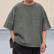 画像2: ピグメント 米綿（USAコットン）16/-天竺（8.45オンス）胸ポケ付き サイドスリット ボクシーAライン ビッグ Tシャツ / Audience (2)