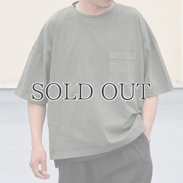 画像3: ピグメント 米綿(USAコットン)16/-天竺(8.45オンス)胸ポケ付き サイドスリット ボクシーAライン ビッグ Tシャツ / Audience (3)