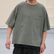 画像4: ピグメント 米綿（USAコットン）16/-天竺（8.45オンス）胸ポケ付き サイドスリット ボクシーAライン ビッグ Tシャツ / Audience (4)