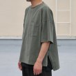 画像5: ピグメント 米綿（USAコットン）16/-天竺（8.45オンス）胸ポケ付き サイドスリット ボクシーAライン ビッグ Tシャツ / Audience (5)