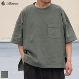 画像: ピグメント 米綿（USAコットン）16/-天竺（8.45オンス）胸ポケ付き サイドスリット ボクシーAライン ビッグ Tシャツ / Audience