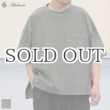 画像: ピグメント 米綿（USAコットン）16/-天竺（8.45オンス）胸ポケ付き サイドスリット ボクシーAライン ビッグ Tシャツ / Audience