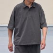 画像5: ピグメント 米綿 (USAコットン) 16/-天竺 ( 8.45オンス) ハーフスリーブ ドローコード バルーン ポロシャツ / Audience (5)