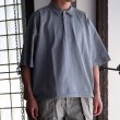 画像3: ピグメント 米綿 (USAコットン) 16/-天竺 ( 8.45オンス) ハーフスリーブ ドローコード バルーン ポロシャツ / Audience (3)