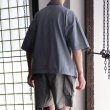 画像4: ピグメント 米綿 (USAコットン) 16/-天竺 ( 8.45オンス) ハーフスリーブ ドローコード バルーン ポロシャツ / Audience (4)