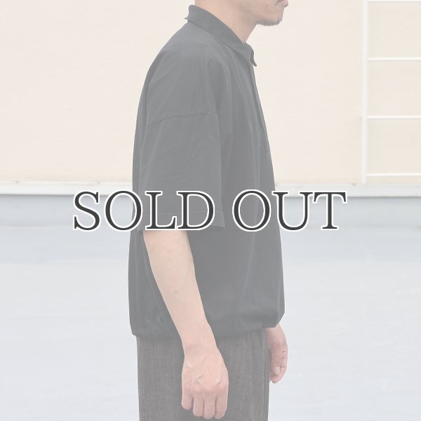 画像5: ピグメント 米綿 (USAコットン) 16/-天竺 ( 8.45オンス) ハーフスリーブ ドローコード バルーン ポロシャツ / Audience (5)