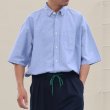 画像6: 播州織オックスフォード ボタンダウン ボクシーAライン ハーフスリーブシャツ【MADE IN JAPAN】『日本製』/ Upscape Audience (6)
