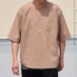画像6: 綿麻ビンテージキャンバス スリーピング ヘンリー ハーフスリーブシャツ / Audience (6)