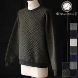 画像: 「尾州」コットンキルト ミリタリースリーブ クルーネック【MADE IN JAPAN】『日本製』 / Upscape Audience