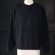 画像8: ウールビッグワッフル 布帛ヘンリーネック ニットソー【MADE IN JAPAN】『日本製』 / Upscape Audience (8)