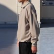 画像4: ボンバーヒート爆暖裏起毛 ヘムドローコード バルーン ポロスウェット【MADE IN JAPAN】『日本製』 / Upscape Audience (4)