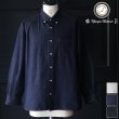 画像1: 「備後」 8オンス ムラデニム 釦ダウン ボク シーAライン 長袖シャツ【MADE IN JAPAN】『日本製』/ Upscape Audience (1)