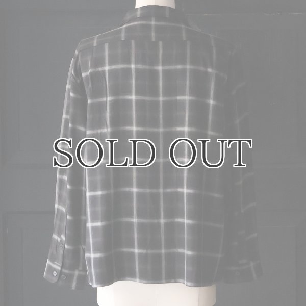 画像11: 「西脇」 レーヨン オンブレチェック オープンカラー 長袖シャツ【MADE IN JAPAN】『日本製』/ Upscape Audience (11)