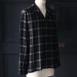 画像11: 「西脇」 レーヨン オンブレチェック オープンカラー 長袖シャツ【MADE IN JAPAN】『日本製』/ Upscape Audience (11)