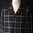 画像12: 「西脇」 レーヨン オンブレチェック オープンカラー 長袖シャツ【MADE IN JAPAN】『日本製』/ Upscape Audience (12)
