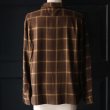 画像4: 「西脇」 レーヨン オンブレチェック オープンカラー 長袖シャツ【MADE IN JAPAN】『日本製』/ Upscape Audience (4)
