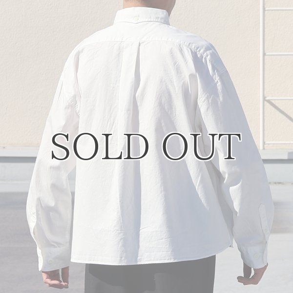 画像5: 「遠州」7オンス チノクロス ボタンダウン ボクシー クロップド 長袖シャツ【MADE IN JAPAN】『日本製』/ Upscape Audience (5)