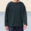 画像3: 透湿・UVカット「多機能COTTON」 引揃ハイゲージ天竺 & ボーダー (7オンス) ボートネック 長袖 Tシャツ【MADE IN JAPAN】『日本製』/ Upscape Audience (3)