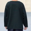 画像5: 透湿・UVカット「多機能COTTON」 引揃ハイゲージ天竺 & ボーダー (7オンス) ボートネック 長袖 Tシャツ【MADE IN JAPAN】『日本製』/ Upscape Audience (5)