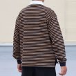画像5: 透湿・UVカット「多機能COTTON」 引揃ハイゲージ天竺 & ボーダー (7オンス) ラグビーポロ 長袖 Tシャツ【MADE IN JAPAN】『日本製』/ Upscape Audience (5)