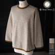画像1: 「尾州」JAZZネップ マルチカラー ジャガード クルーネック ニットソー 【MADE IN JAPAN】『日本製』/ Upscape Audience (1)