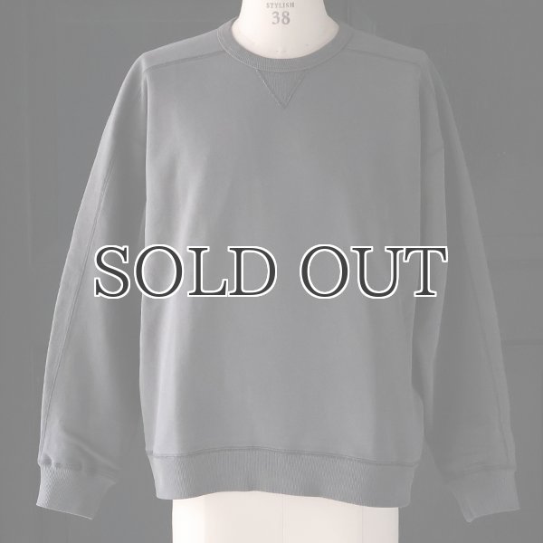 画像10: ピグメントヘビー裏起毛(14オンス)ミリタリースリーブ ガゼットクルーネック / Audience (10)